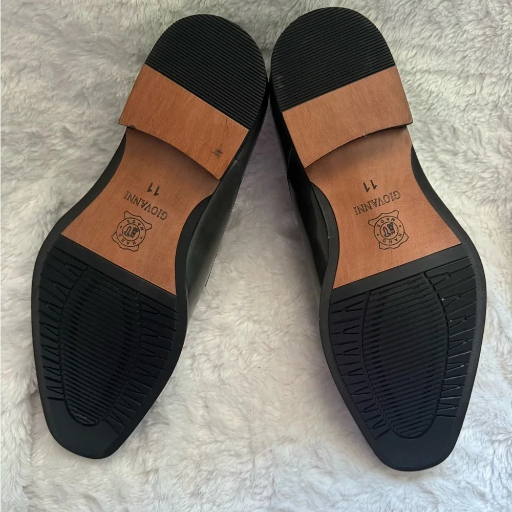 GIOVANNI Joel Gray Mens leather shoes size 11 new.